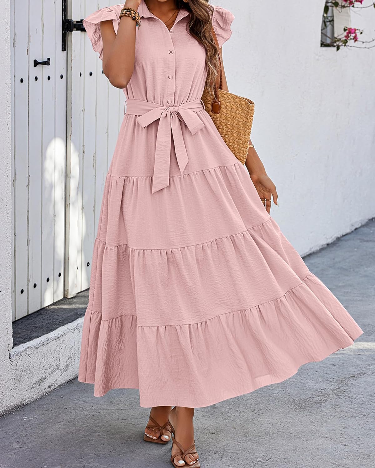 Summer Casual Dresses - V Neck