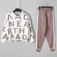 2 Pieces Sets Casual Letter Print