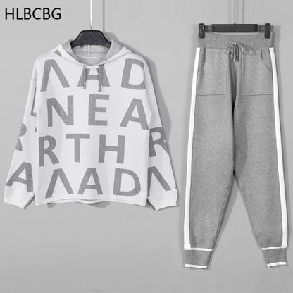 2 Pieces Sets Casual Letter Print